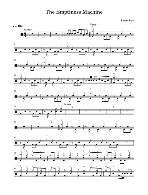 The Emptiness Machine (Arr. Matěj Diviš) - Linkin Park (Drums)