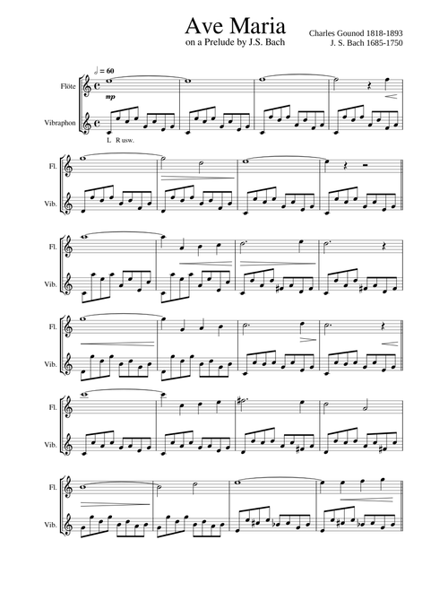 Ave Maria - Gounod/Bach - CG 89a – Charles Gounod Ave Maria Metallo 2023
