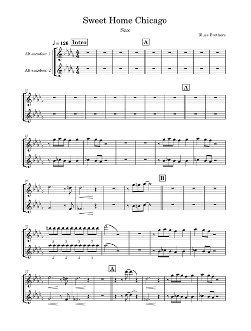 Sweet home chicago – The Blues Brothers