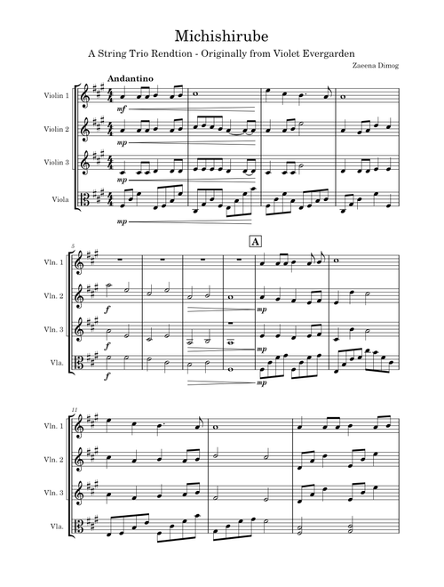 Michishirube – Minori Chihara Michishirube - String Trio