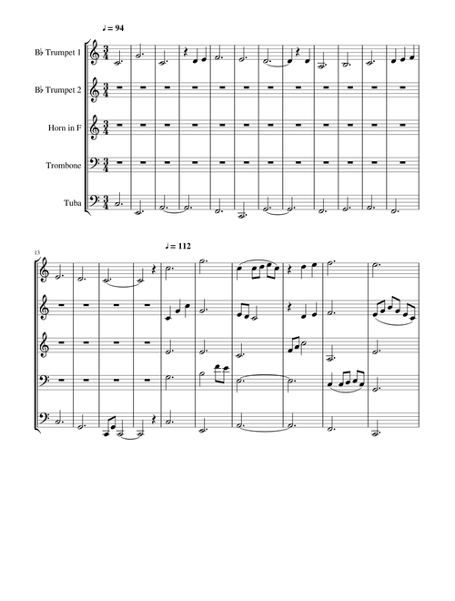 Can't Help Falling In Love - Brass Quintet