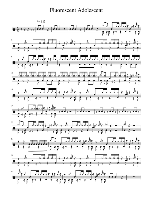 Arctic monkeys - Fluorescent Adolescent (Drum)
