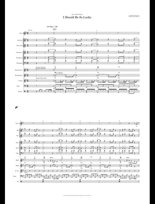 I Should Be So Lucky (Arr. Daryl McKenzie) - Kylie Minogue (Large Ensemble)