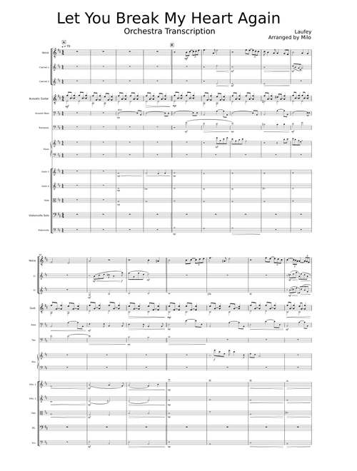 Let You Break My Heart Again – Laufey (Constructor Orchestra Spring 2024, please see description)