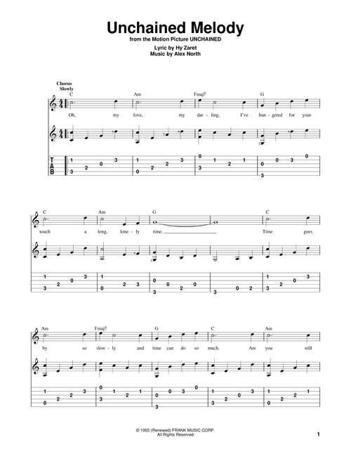 Unchained Melody - The Righteous Brothers (Solo Guitar)