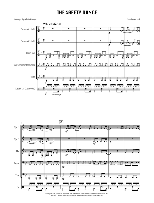 The Safety Dance (Arr. Chris Knapp) - Men Without Hats (Brass Ensemble)