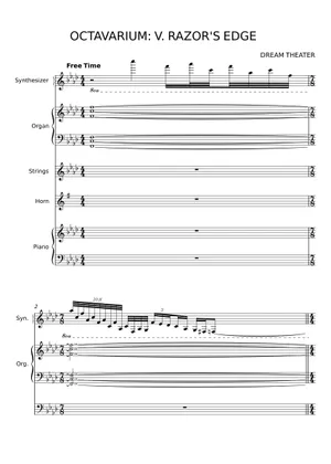 Octavarium – Dream Theater - Orchestral Cover Sheet Music and Tab Octavarium – Dream Theater - Orchestral Cover Sheet Music and Tab