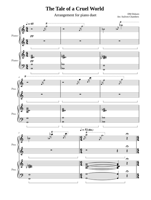 The Tale of a Cruel World – DM DOKURO (Piano Duet)