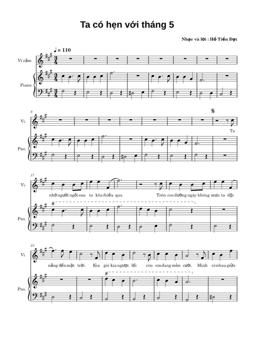 Ta có hẹn với tháng 5