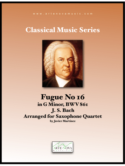 Fugue No 16 in G Minor, BWV 861 - Saxophone Quartet (Arr. Javier Martínez Maya) - Johann Sebastian Bach (Woodwind Ensemble)