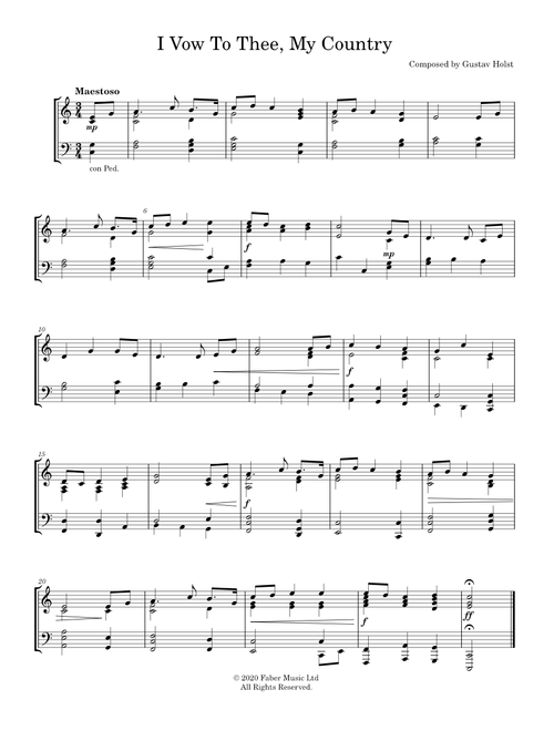 I Vow To Thee, My Country - Gustav Holst (Solo)