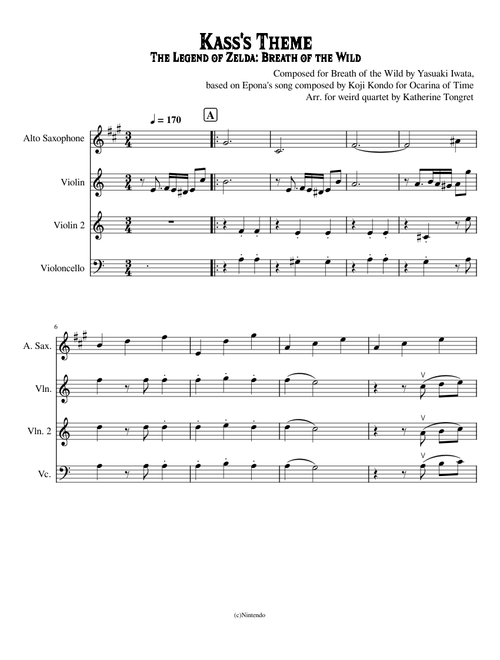 Kass' Theme for weird quartet