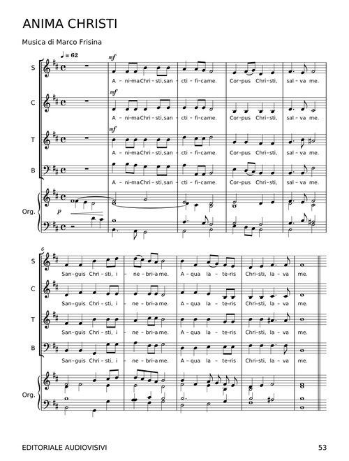 Anima Christi - Marco Frisina