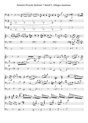 DVORAK Symphony No.7 3rd movement for piano solo Sheet Music for