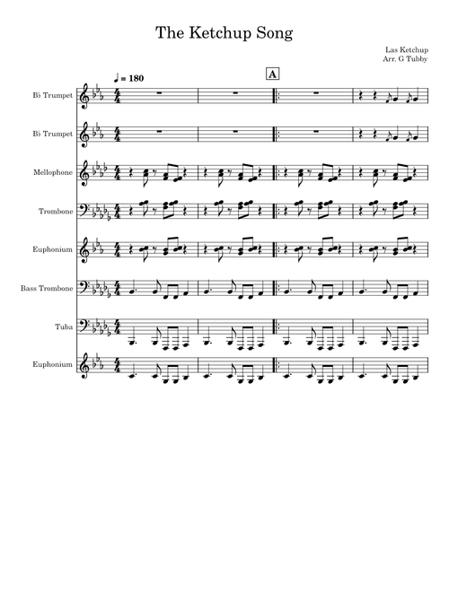 The ketchup song asereje – Las Ketchup (For Leighton Buzzard Philharmonic Marching Band)