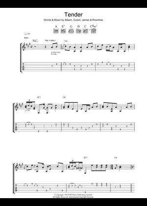 Play Official version of Parklife Sheet Music by Blur for Guitar