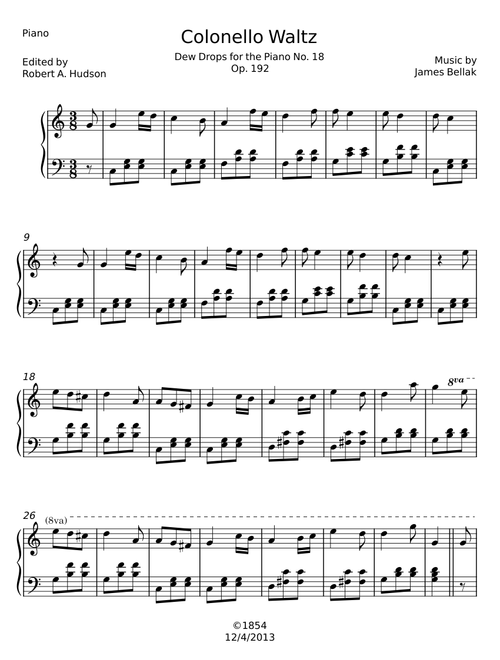 Colonello Waltz, Op.192 - James Bellak