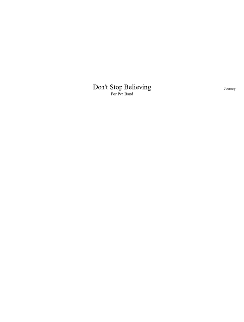 Don't Stop Believing