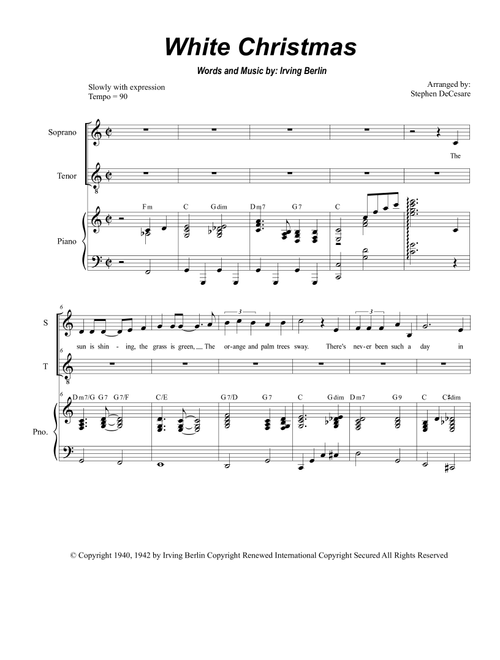 White Christmas (Arr. Stephen DeCesare) - Dave Koz & Kelly Sweet (Vocal Duet)