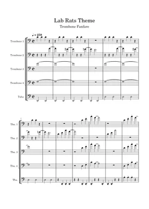 Flute For Rats Lab Rats Theme Song – James Henry Lab Rats Theme Song Sheet Music for ...