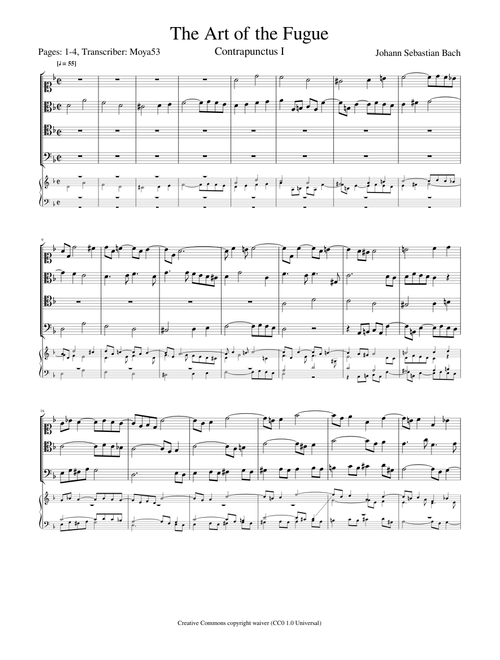 Bach - The Art of the Fugue