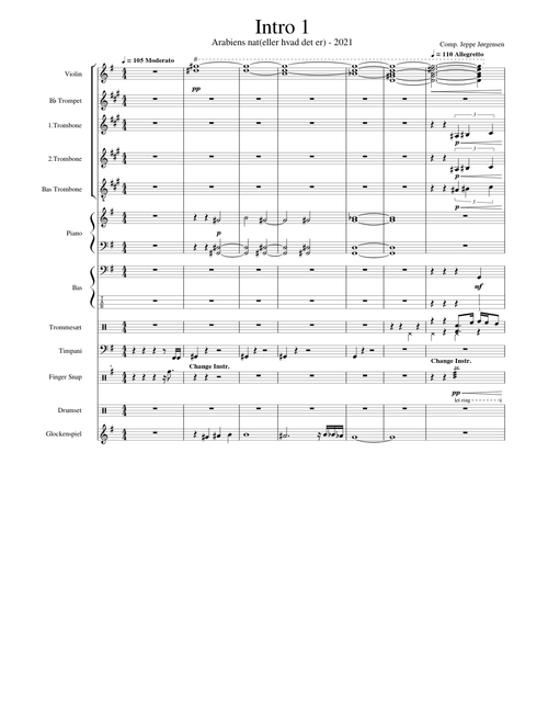 Aladdin - Intro arrangement 1