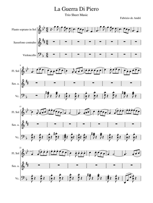 La Guerra Di Piero Trio