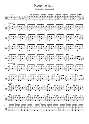 ボン・ジョヴィ『キープ・ザ・フェイス（Keep the Faith』楽譜/英語版 Play Official version of Keep the faith Sheet Music by Bon Jovi