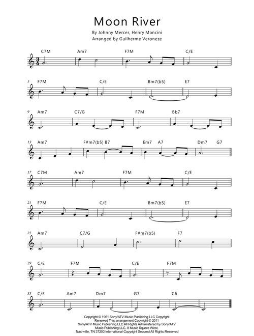 Moon River (Arr. Guilherme Veroneze) - Henry Mancini (Small Ensemble)