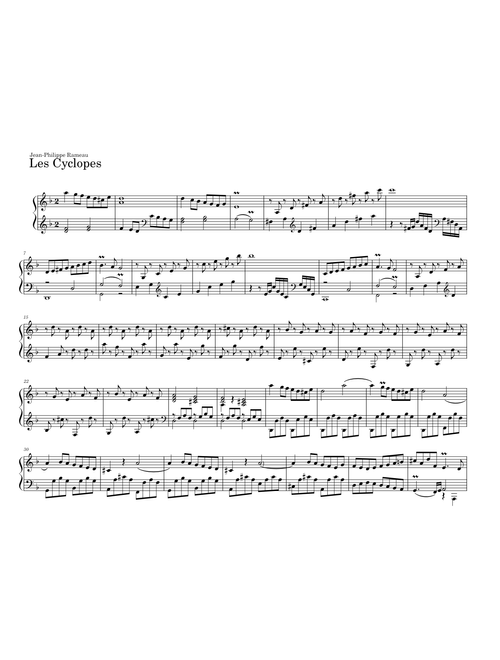 Les cyclopes – Jean-Philippe Rameau