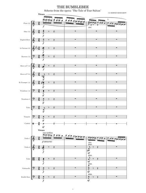 Flight of the Bumblebee from "The Tale of Tsar Saltan" – Nikolai Rimsky-Korsakov