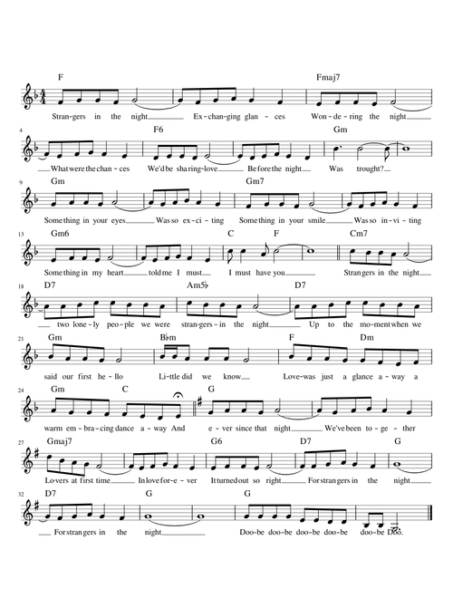 Strangers in the night - Frank Sinatra