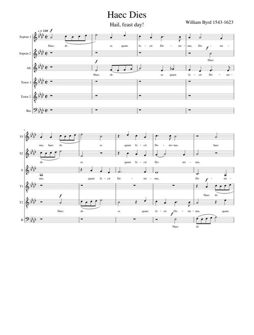 Haec Dies - William Byrd