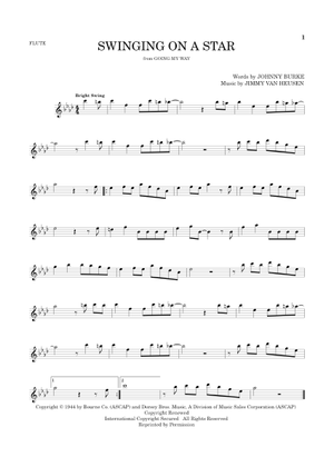 Play Official version of Swinging On A Star [lead sheet] Sheet
