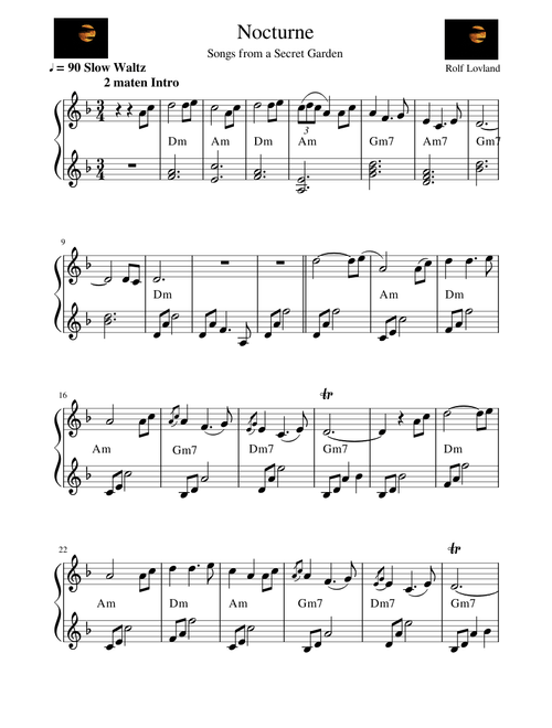 Nocturne, 2 balken