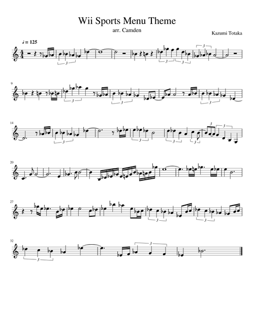 Wii Sports Menu Theme