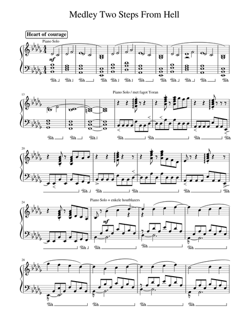 Two Steps From Hell (Piano Medley)
