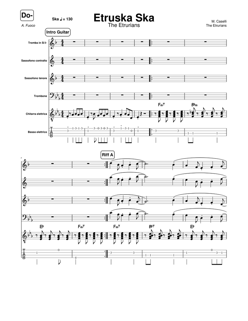 The Etrurians - Etruska Ska (Instrumental) Sheet music for Trombone ...
