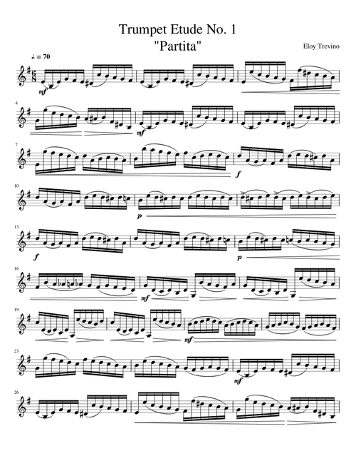 Baroque trumpet sheet music by albrass1 | Play, print, and