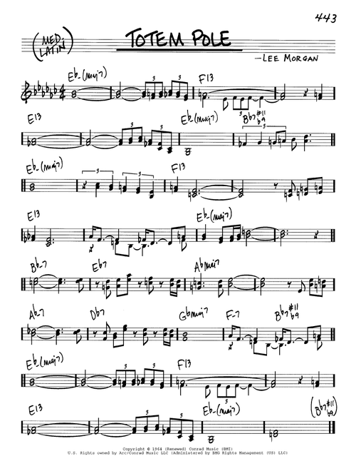 Totem Pole - Lee Morgan (Real Book - Melody-Chords)