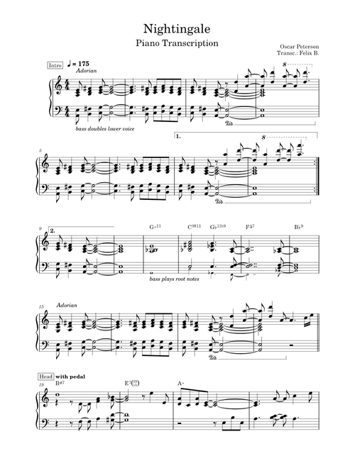 Nightingale – Oscar Peterson