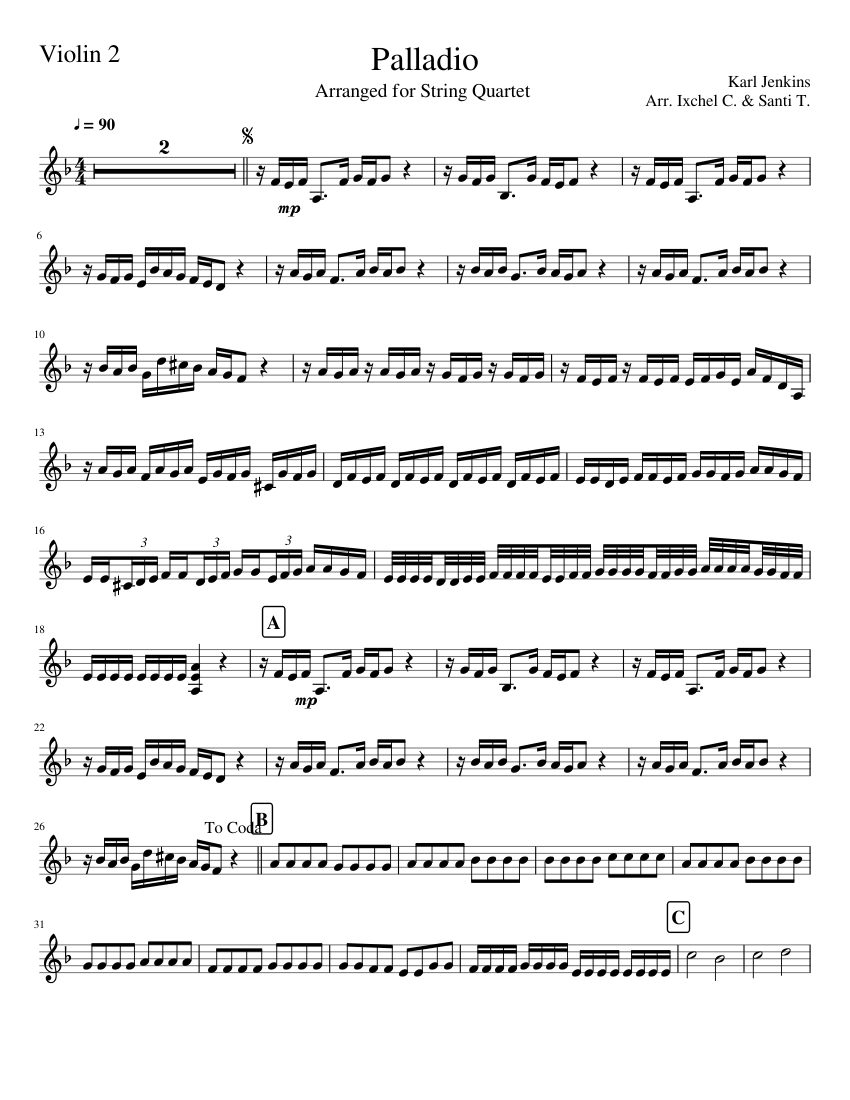 Palladio for strings. Палладио ноты для 2 скрипки. палладио дженкинс ноты для фортепиано. karl jenkins palladio ноты. palladio ноты для скрипки.