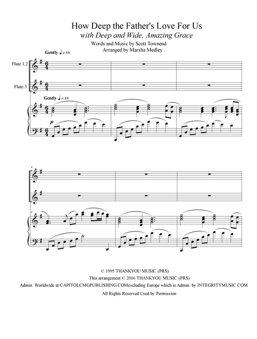How Deep The Father's Love For Us (Arr. Marsha Medley) - Phillips, Craig & Dean (Instrumental Duet and Piano)