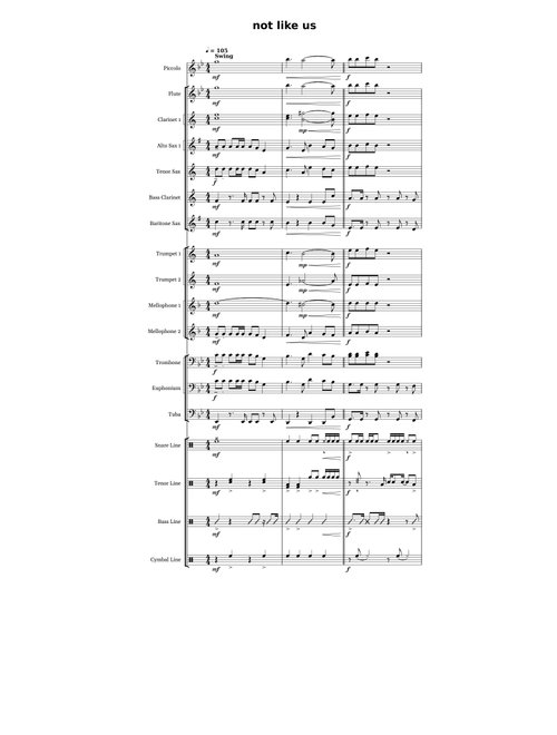 Not Like Us Stand Tune