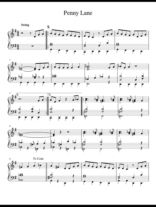 The Beatles playlist sheet music by MuseScore Team | MuseScore.com