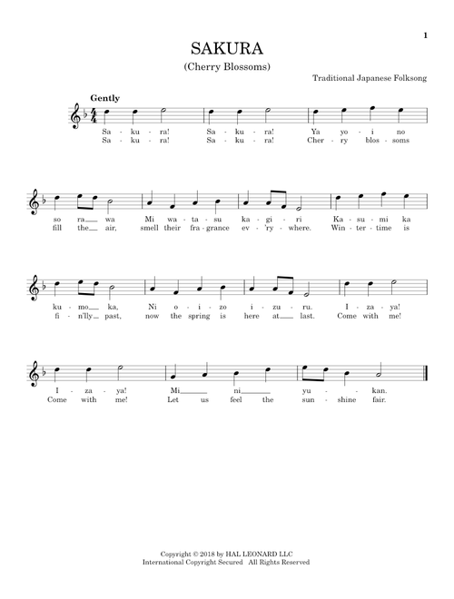 Sakura (Cherry Blossoms) - Trad. Japanese Folk Song (Ocarina)