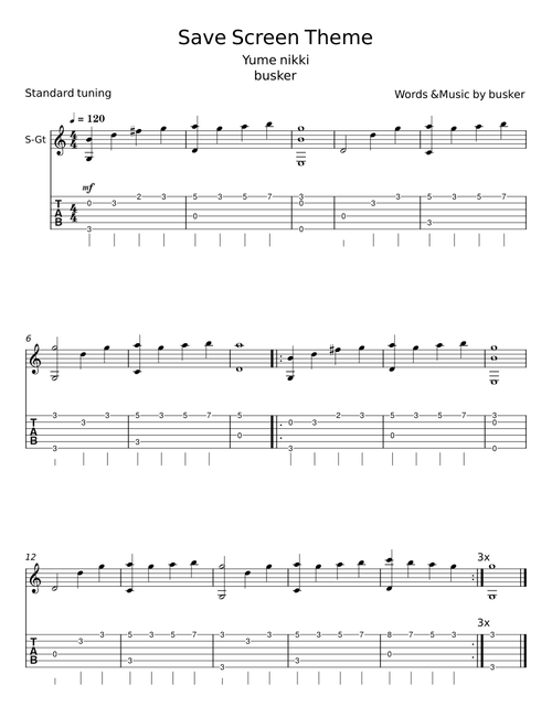 Save Screen - busker