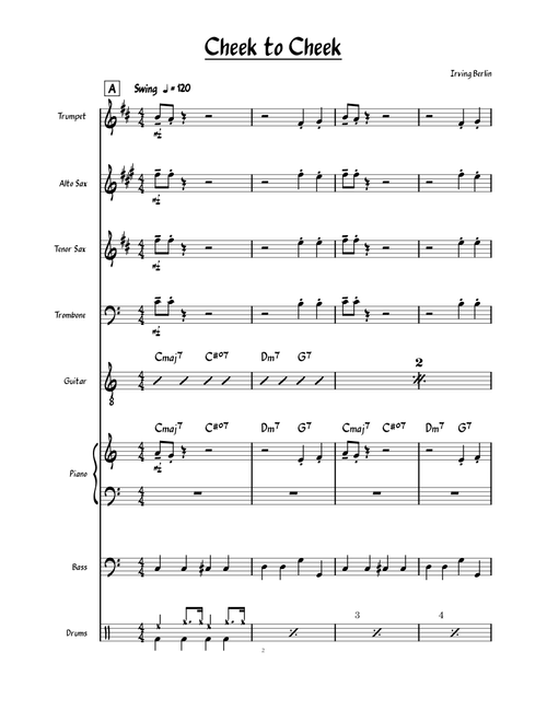 Cheek to cheek – Irving Berlin Cheek to Cheek – Irving Berlin