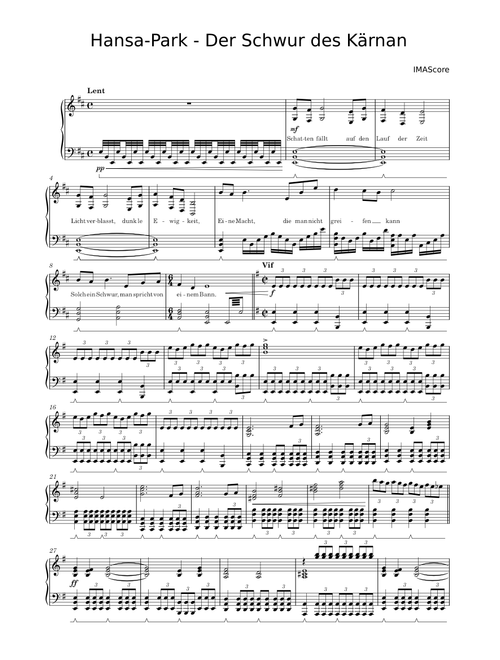 Der schwur des Kärnan – IMAscore