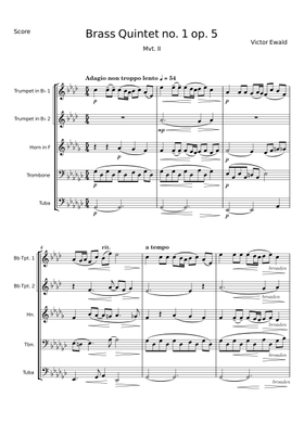 輸入譜 Victor Ewald SYMPHONY Brass Score 輸入譜 Victor Ewald SYMPHONY Brass Score 輸入譜 Victor Ewald